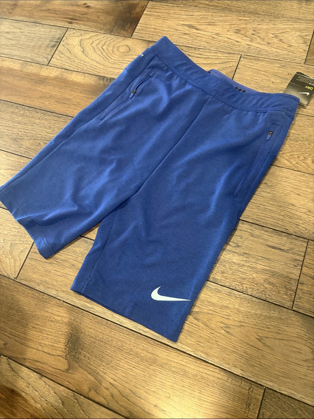 NWT Nike Royal Blue Athletic Shorts with White Swoosh